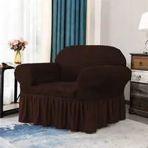 Comprar Forro Para Muebles Sofás Ajustable 1 Puestos Marrón