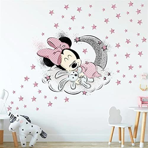 S&p Market Pegatina De Pared Grande De Mickey Minnie Mouse P