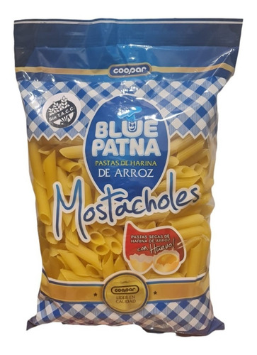 Fideo De Arroz Mostacholes Sin Tacc X 500 Gr - Blue Patna