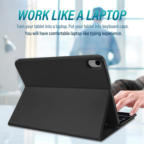Folio Funda Con Teclado Bt @ iPad 10ma Generación 10.9 2022