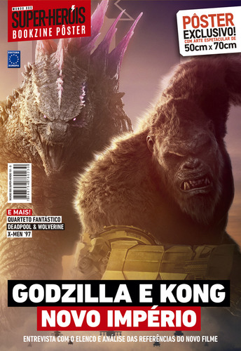Superpôster Mundo Dos Super-heróis - Godzilla E Kong, De Editora Europa. Editorial Europa, Capa Mole, Edição 2024-03-29 00:00:00 Em Português