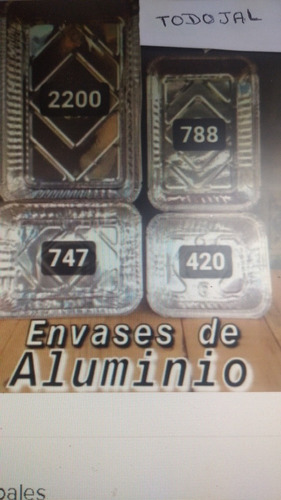 Bandejas De Aluminio 420 Con Tapa Transparente