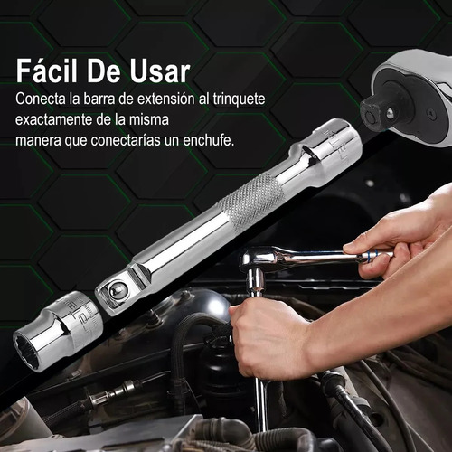 Ycrigns® Juego De Llaves De Tubo Con Llave Carraca Y Extensión 20pzs