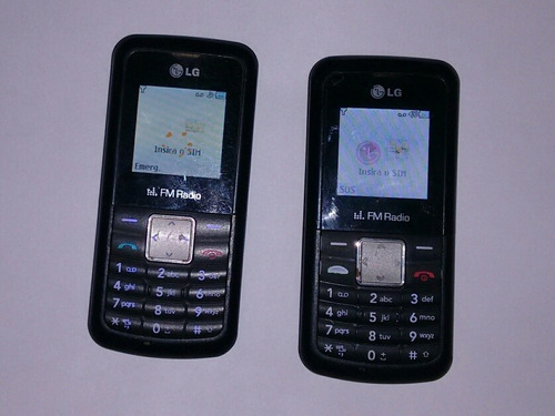 2 Celular LG Kp-106b Usado Vivo E Tim Sem Carregador Leia