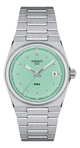 Relógio Tissot Prx T137.210.11.091.00 35 Mm Verde Menta