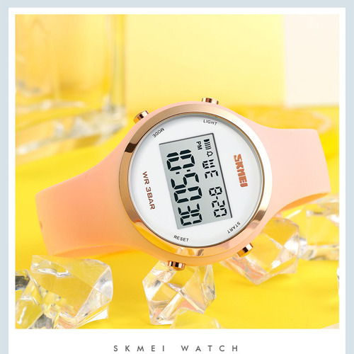 Reloj Deportivo Skmei1720 Para Mujer, Reloj Electrónico Impe