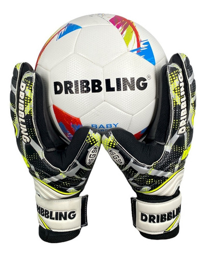 Imagen 5 de 10 de Guantes Arquero Portero Con Ferulas Drb Striker Latex Aleman