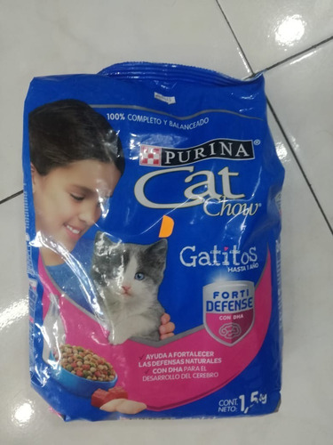 Imagen 1 de 2 de Alimento Cat Chow Gatitos Defens 1.5kg El Bodegon 