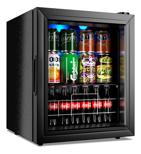 Euasoo Refrigerador De Vino Pequeño Mini Refrigerador