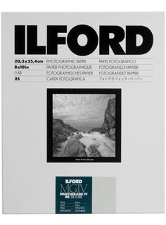 10 hojas 24 x 30 cm Ilford Multigrade IV Deluxe Papel para positivado blanco y negro 1M 