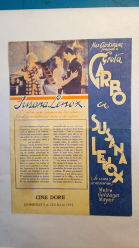 Programa Cine Greta Garbo Y Clark Gable Original De Época 