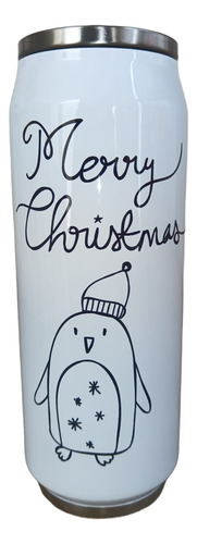 ¡oferta Especial! Termos Tipo Lata Acero De 500 Ml Lata Pnguino Navidad
