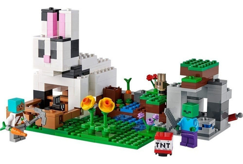 Lego Minecraft - El Rancho-conejo 21181 Cantidad De Pzs 340