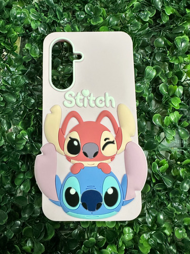 Funda De Stich 3d Para Samsung A36/a56 Rosa Claro Geométrico