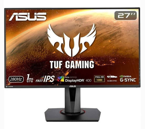 Imagen 1 de 8 de Asus 27 Tuf Vg279qm 280hz Gsync Ips 1ms Hdr Fhd 400-nits