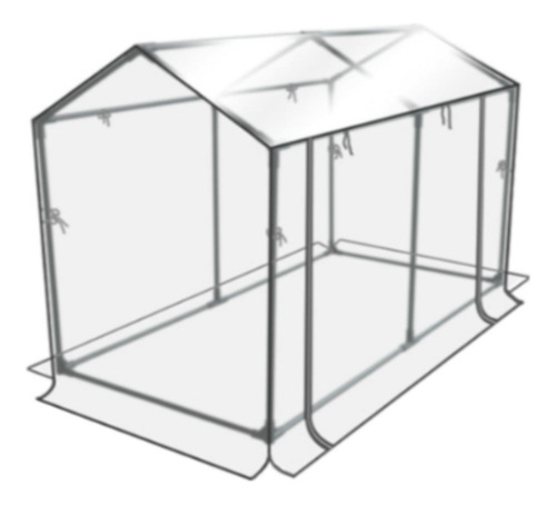 Mini Invernadero Portátil, Kit De 120cmx60cmx78cm