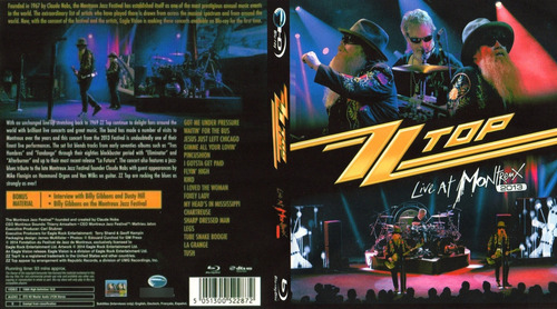 Blu Ray Zz Top - Live At Montreux Autorado