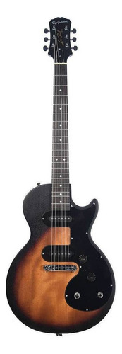 Guitarra elétrica Epiphone Les Paul Melody Maker E1 de  choupo vintage sunburst com diapasão de pau-rosa