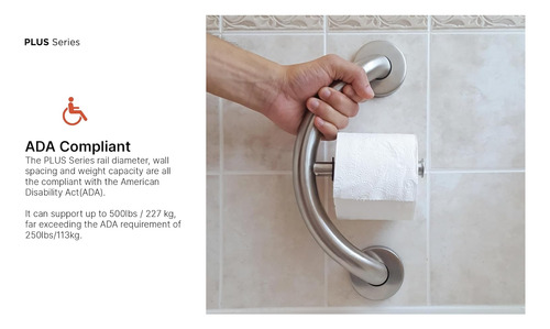 Toallero Serie Plus, Barras De Agarre Para Baño Y Ducha, Seg
