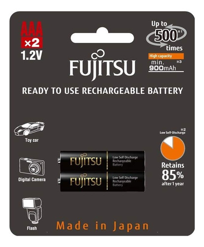 Fujitsu Aaa - Bateria Recargable De Alta Capacidad Lista Par