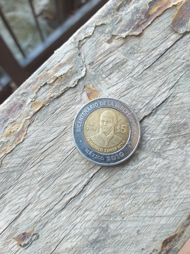 Moneda Conmemorativa De 5 Pesos De Francisco Xavier Mina