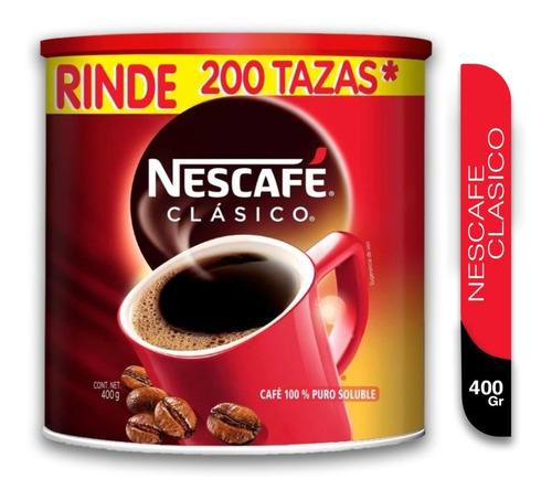 Café Instantáneo Clásico Nescafé Clásico Frasco 400 g