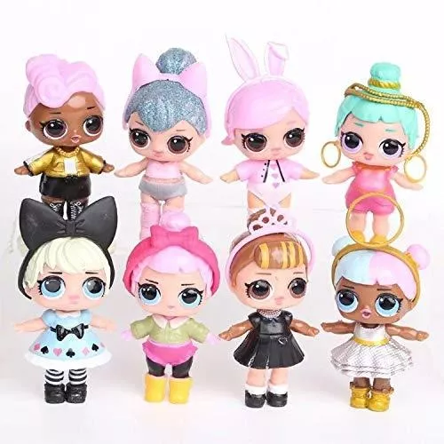 8 Pçs/lote 9 Cm Lol Boneca Kawaii Crianças Brinquedos Anime