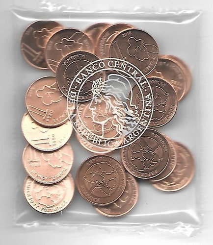 Monedas 1 Peso 2018 Bolsa Termosellada X 20 Palermo