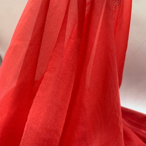 Tela Voile 1 Metro X 3,0 Ancho Ideal Cortinas Decoracion Rojo Liso