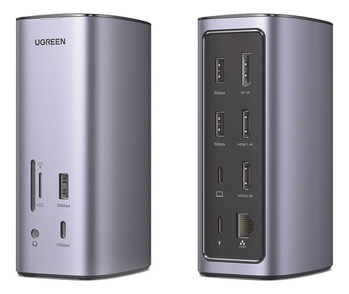 Hub Usb-c Multipuertos 2 Usb-a 3.0 1 Usb-c Pd Usb-c Hdmi 4k