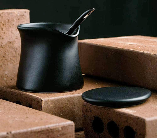 Tarro Azucarero 123arts, Ceramica, Con Tapa Y Cuchara, 15...