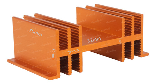 7 Disipadores Zd6 X 50mm R.t. 2.90º C/w (80x30x50mm)