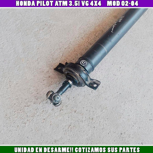 Flecha Cardan L/ Diferencial Honda Pilot 3.5l 4x4 Mod 02-04