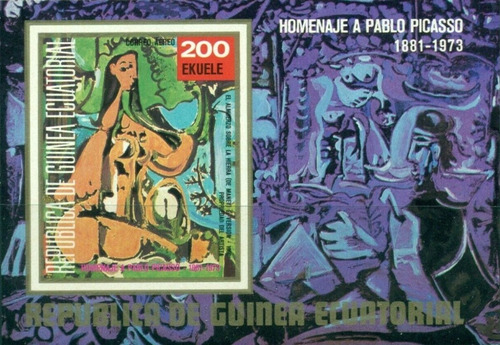 Arte - Pintura - Picasso - Guinea Ecuatorial - Block Mint