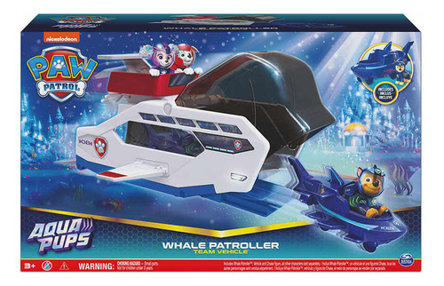 Paw Patrol Ballena Patroller Con Figura De Acción De Chase