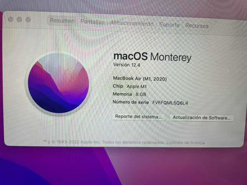 Imagen 2 de 4 de Mac Book Air 13 Pulgadas