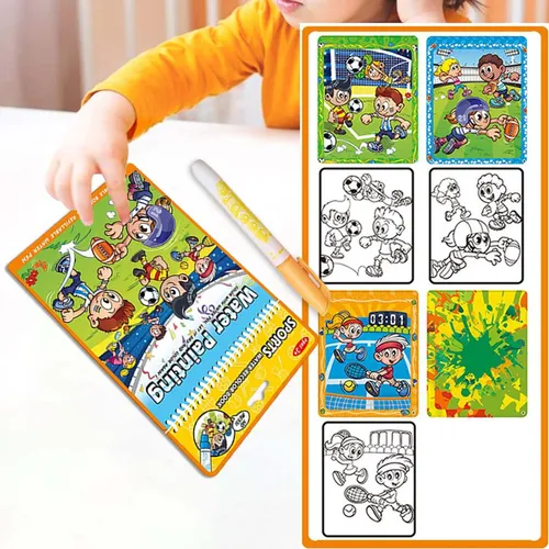 Doodle Board Reutilizable Agua Dibujo Libro Viajes Deportes