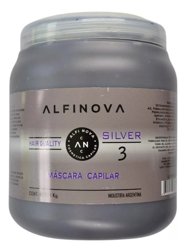 Mascara Capilar Violeta Silver 3 Matizadora Alfi Nova X 1kg