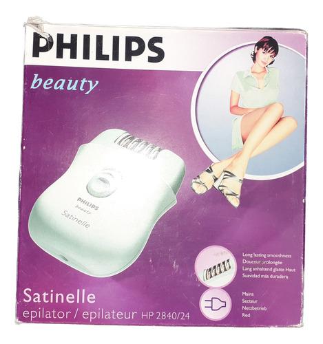 Máquina Depilatoria Phillips Beauty Satinelle C/caja Hp 2840
