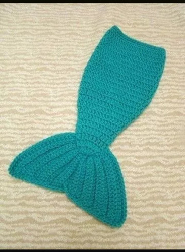 2 Colas De Sirena Tejidas A Crochet Para Bebe 