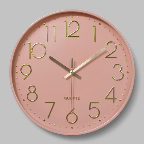 Durable And Accurate Wall Clock, Stamped In Green Gold