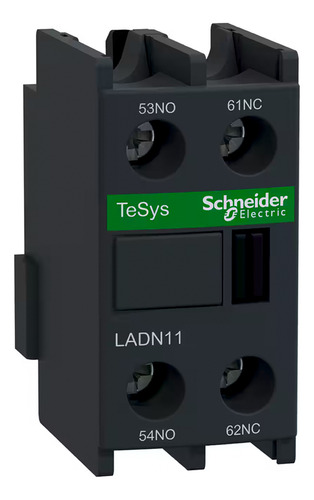 Bloco Contato Auxiliar Para Contator Frontal 1Na+1Nf Cinza Escuro Ip20 LADN11 Schneider Electric