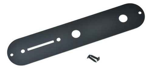 Placa De Control Telecaster De Aluminio Anodizado Negro...
