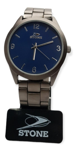 Imagen 2 de 4 de Reloj Analógico Stone Hombre St1047 Gris/azul