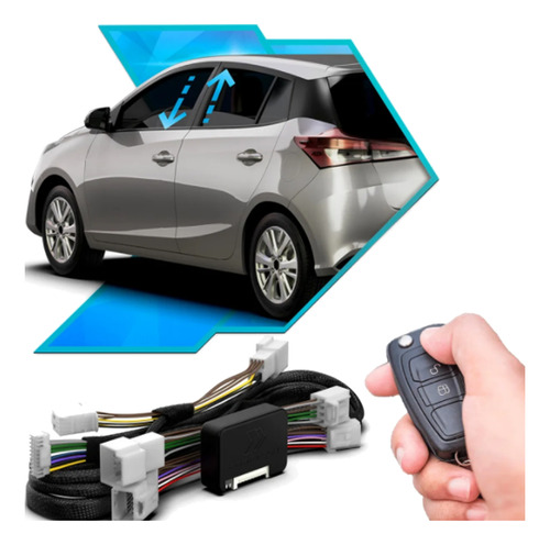 Módulo De Vidro Yaris 2023 Rebatimento Retrovisor E Tiltdown