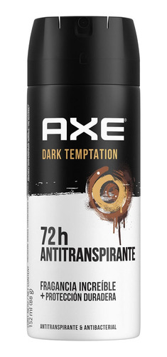 Desodorante Antitranspirante Axe Dark Temptation X 152 Ml