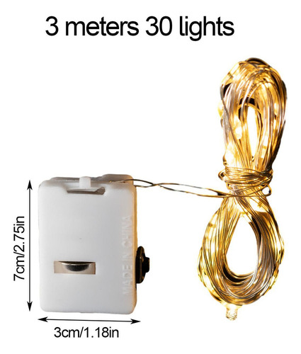 . Luces De Hadas Led Con Pilas Luces De Hadas Cadena De