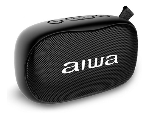 Imagen 2 de 2 de Aiwa Aw21b Parlante Portatil Recarg Bt/fm/sd/aux Negro