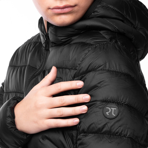 Imagen 4 de 5 de Campera Rush Town Nylon C/ Capucha Mujer Casual Negro