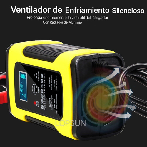 Imagen 7 de 10 de Cargador Rapido Bateria Auto Automatico 110 V A 220 V A 12 V